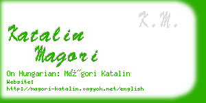 katalin magori business card